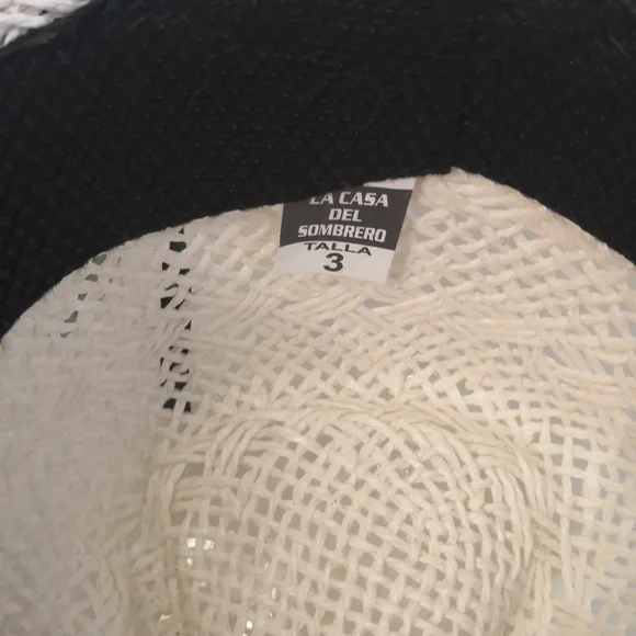 Cowboy Hat with Silver Medallions and Tassel - Picture 4 of 5